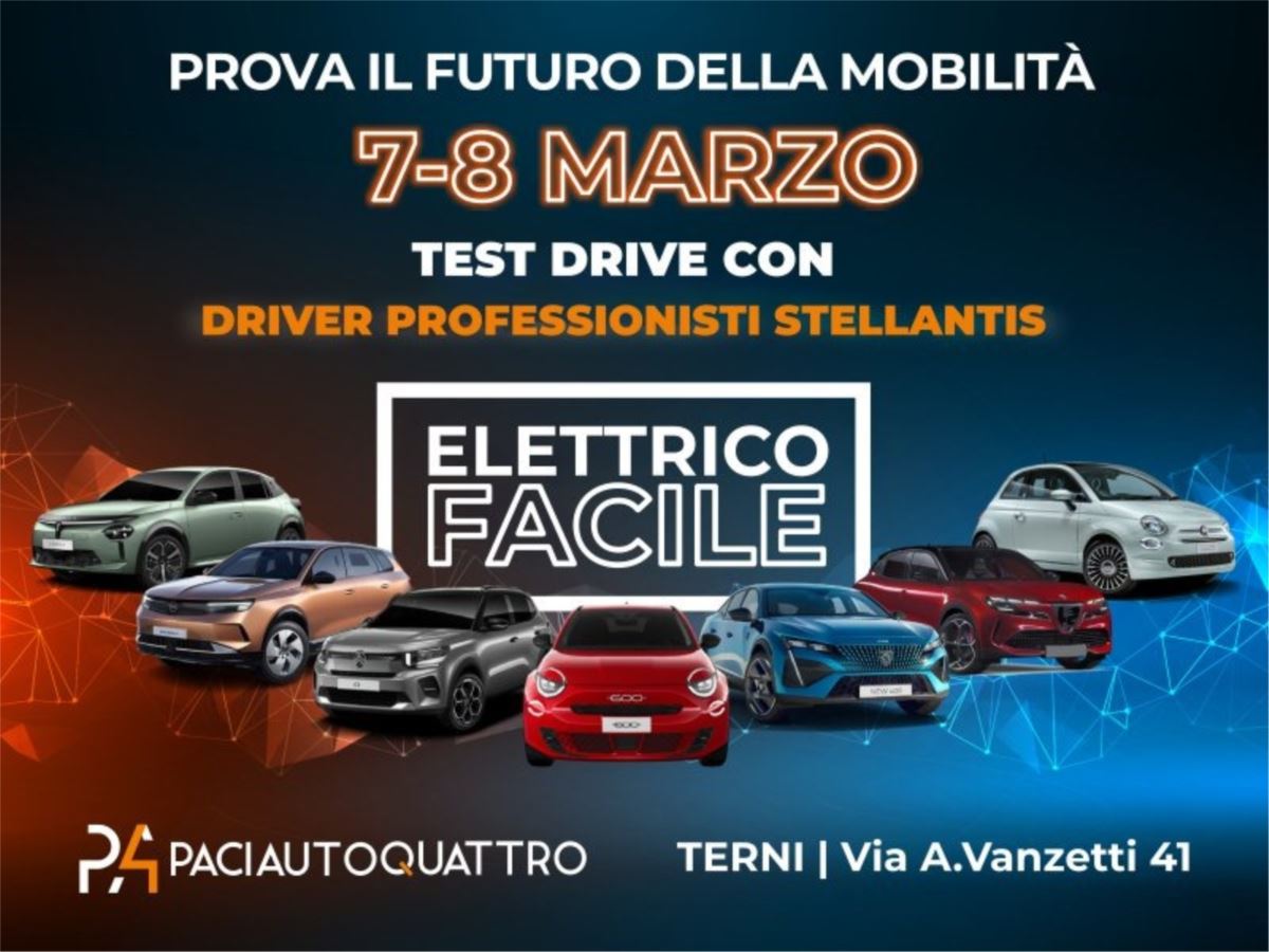Elettrico Facile: Drive Experience, Test Drive e Vantaggi Esclusivi a Terni!